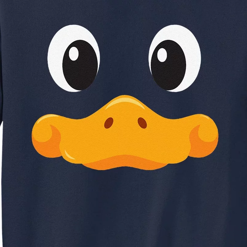 Duck Face Halloween Costume Birthday Idea Cute Funny Tall Sweatshirt