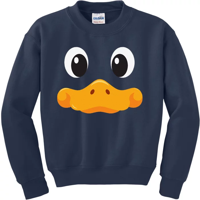 Duck Face Halloween Costume Birthday Idea Cute Funny Kids Sweatshirt