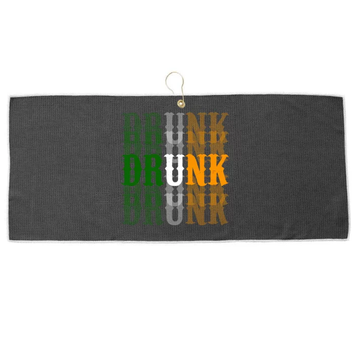 Drunk Funny Irish Drinking Large Microfiber Waffle Golf Towel