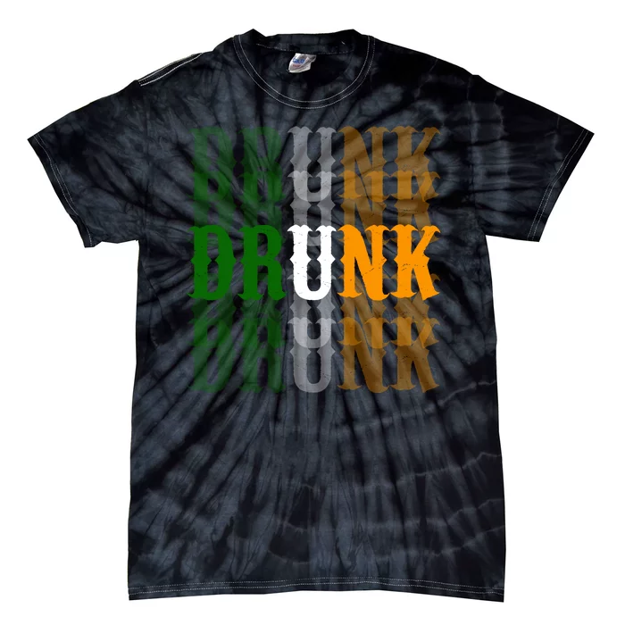 Drunk Funny Irish Drinking Tie-Dye T-Shirt