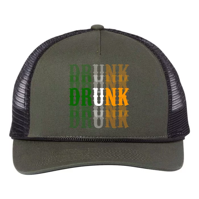 Drunk Funny Irish Drinking Retro Rope Trucker Hat Cap