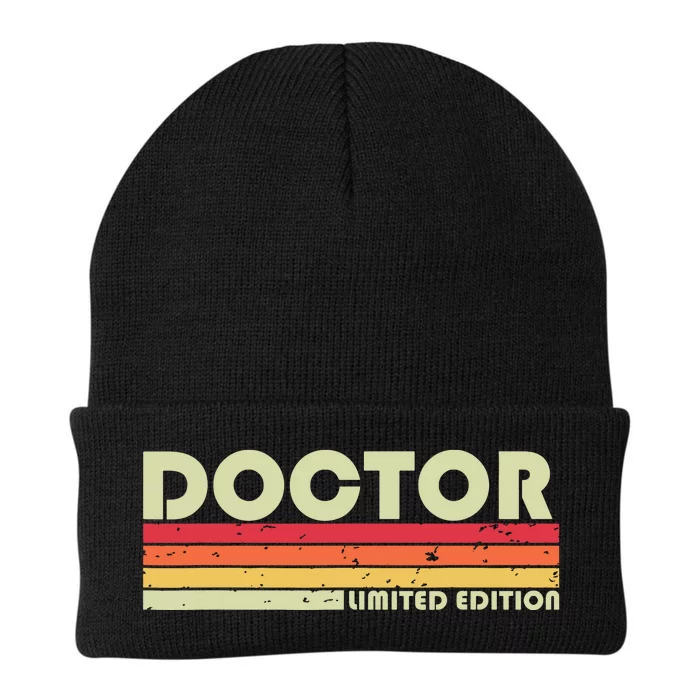 Doctor Funny Job Title Profession Birthday Worker Idea Knit Cap Winter Beanie