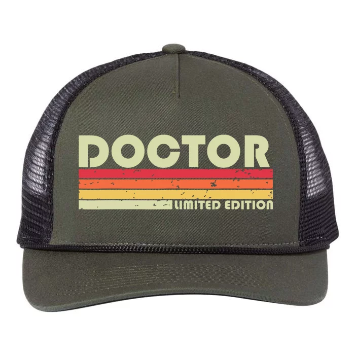 Doctor Funny Job Title Profession Birthday Worker Idea Retro Rope Trucker Hat Cap