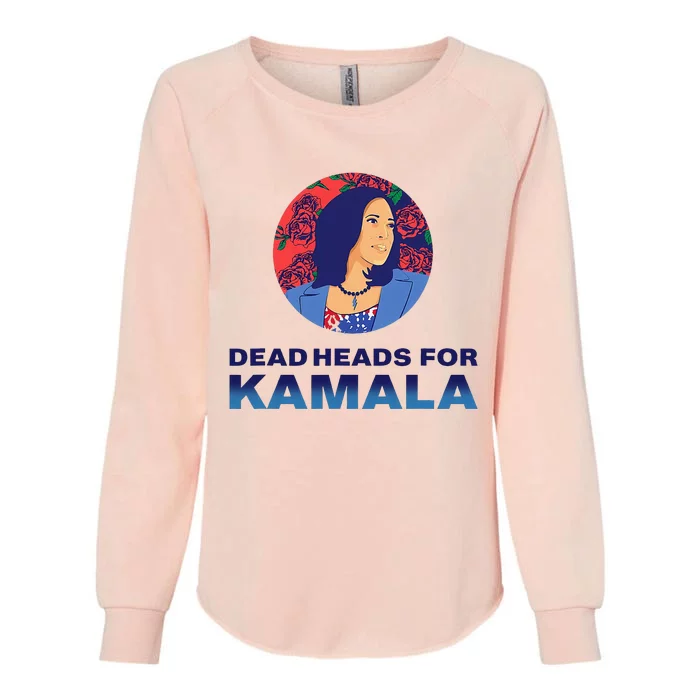 Deadheads For Kamala Womens California Wash Sweatshirt