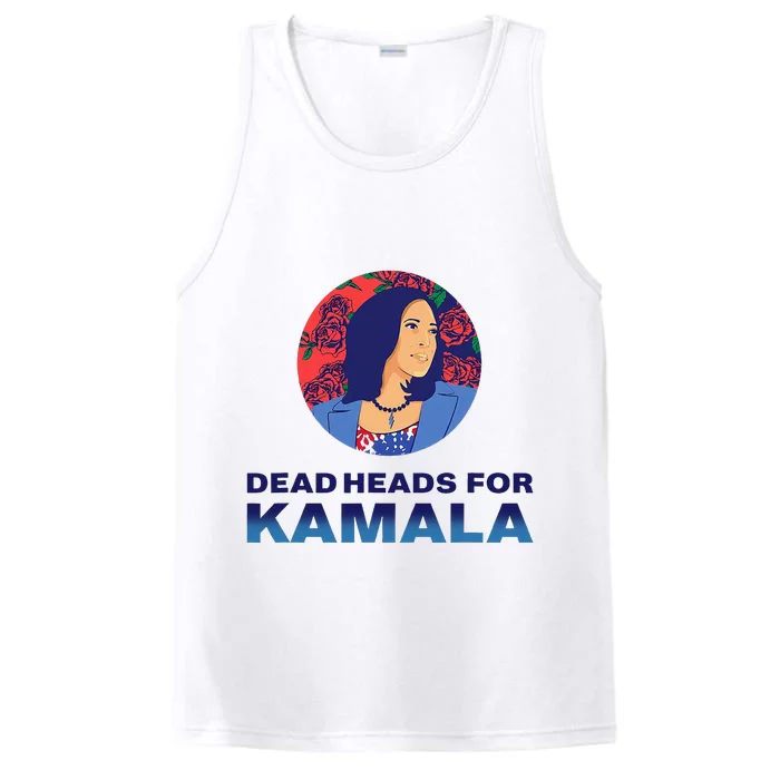 Deadheads For Kamala Performance Tank