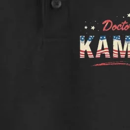 Doctors For Kamala Patriotic American Tim Walz Kamala Harris Dry Zone Grid Performance Polo