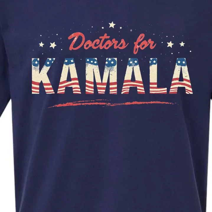 Doctors For Kamala Patriotic American Tim Walz Kamala Harris Sueded Cloud Jersey T-Shirt