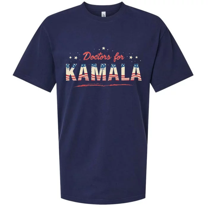 Doctors For Kamala Patriotic American Tim Walz Kamala Harris Sueded Cloud Jersey T-Shirt