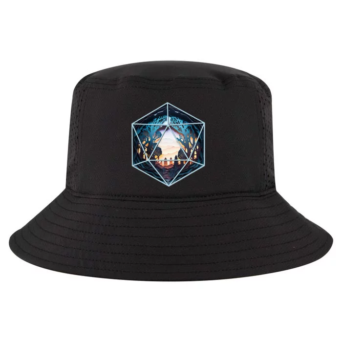 D20 Fantasy Landscape Cool Comfort Performance Bucket Hat