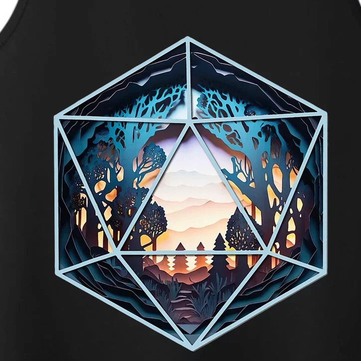 D20 Fantasy Landscape Performance Tank