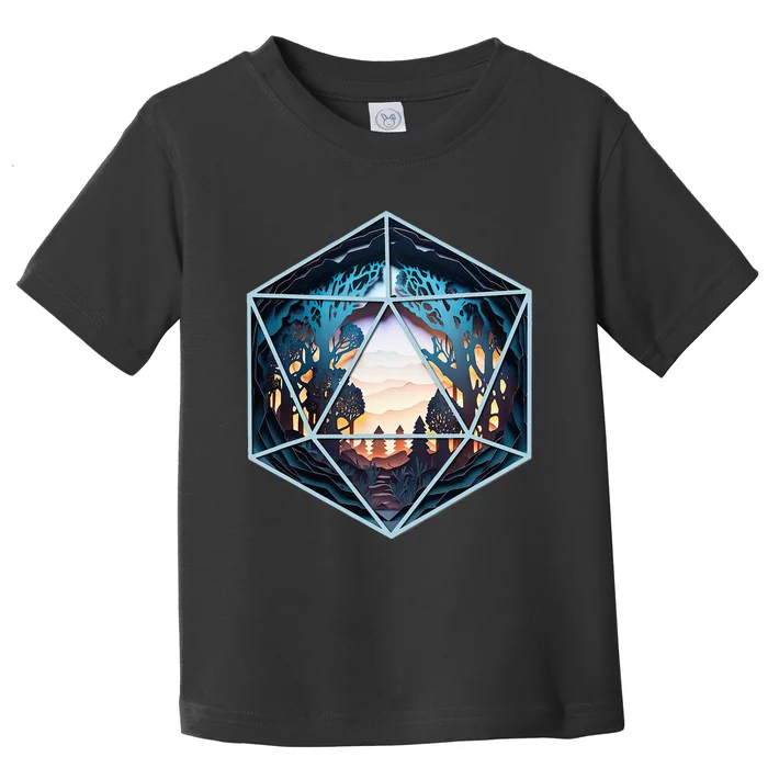 D20 Fantasy Landscape Toddler T-Shirt