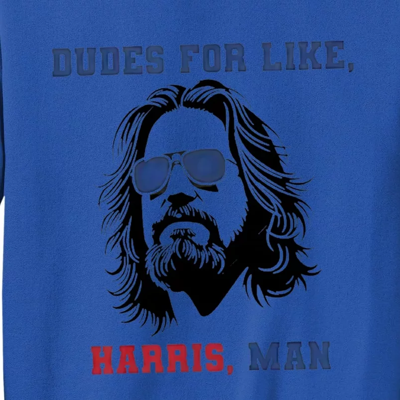 Dudes For Like Harris White Dudes For Harris Tall Sweatshirt