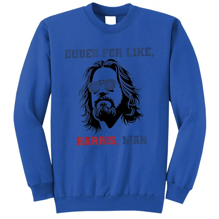 Dudes For Like Harris White Dudes For Harris Tall Sweatshirt