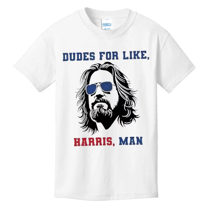 Dudes For Like Harris White Dudes For Harris Kids T-Shirt