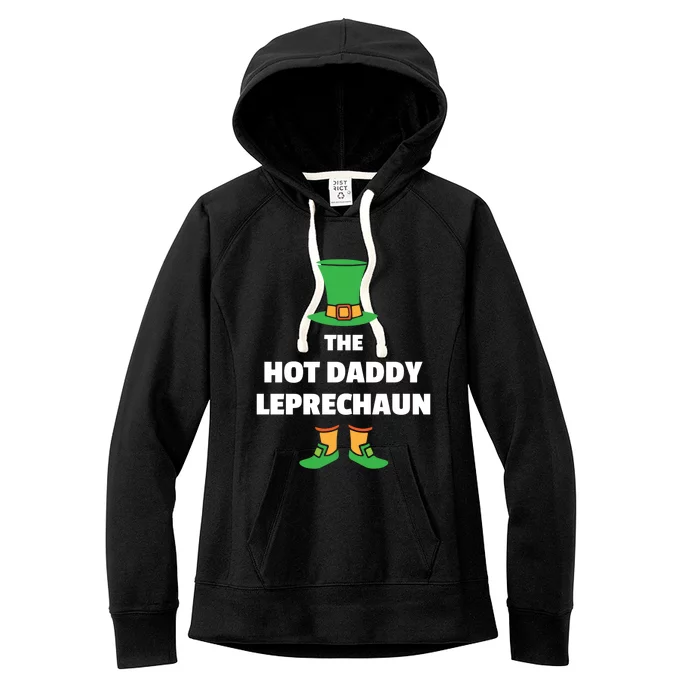 Dad Father Leprechaun St Patricks Day Hit Daddy Great Gift Women's Fleece Hoodie