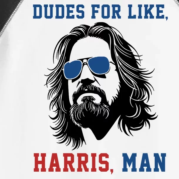 Dudes For Like Harris Man Funny Kamala Harris 2024 Toddler Fine Jersey T-Shirt