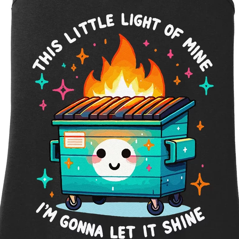 Dumpster Fire Light IM Gonna Let It Shine Halloween Ladies Essential Tank