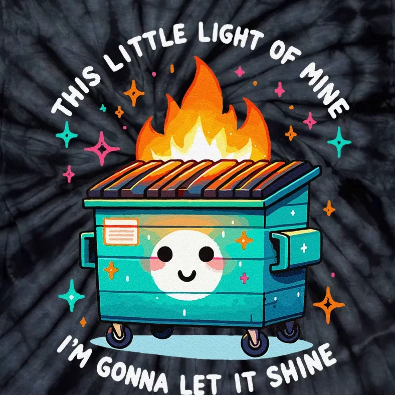 Dumpster Fire Light IM Gonna Let It Shine Halloween Tie-Dye T-Shirt