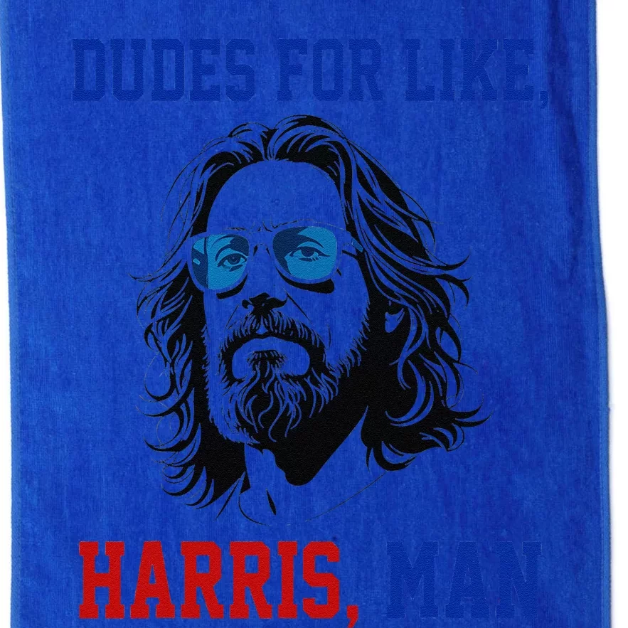 Dudes For Like Harris Man Funny White Dudes For Harris 2024 Gift Platinum Collection Golf Towel