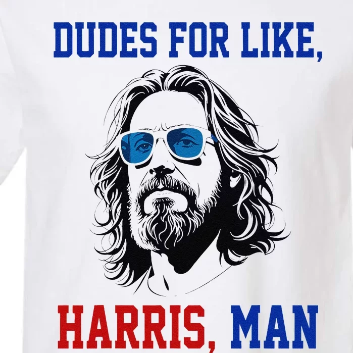 Dudes For Like Harris Man Funny White Dudes For Harris 2024 Gift Garment-Dyed Heavyweight T-Shirt