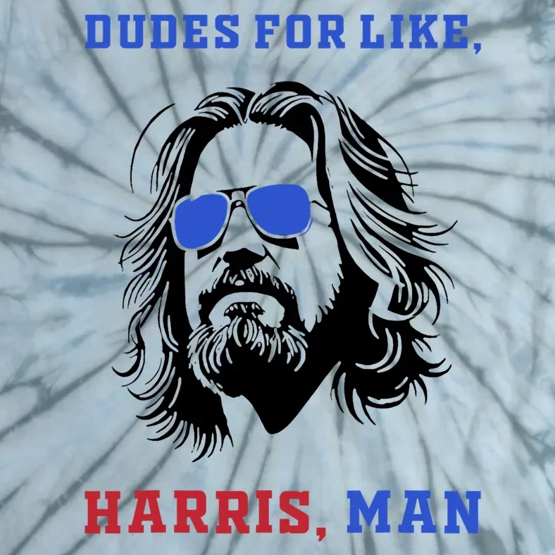 Dudes For Like Harris Man White Dude For Kamala Harris 2024 Tie-Dye T-Shirt