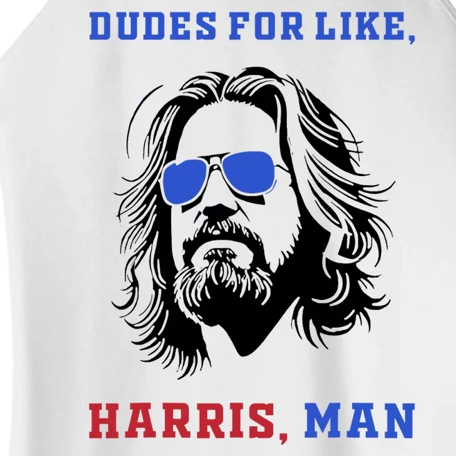 Dudes For Like Harris Man White Dude For Kamala Harris 2024 Women’s Perfect Tri Rocker Tank