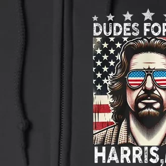 Dudes For Like Harris Man White Dude For Kamala Harris 2024 Full Zip Hoodie