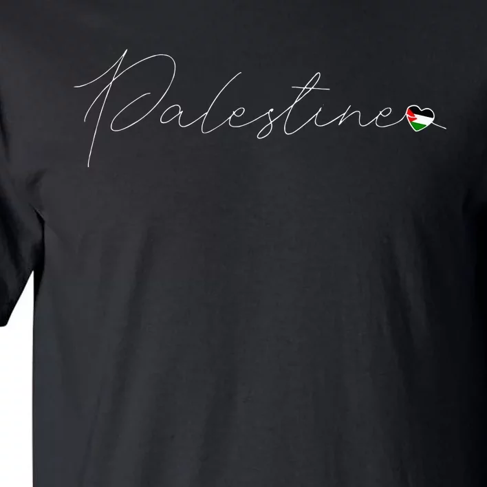 Dawlat Filastin Love Palestinian Flag Heart On Palestine Tall T-Shirt