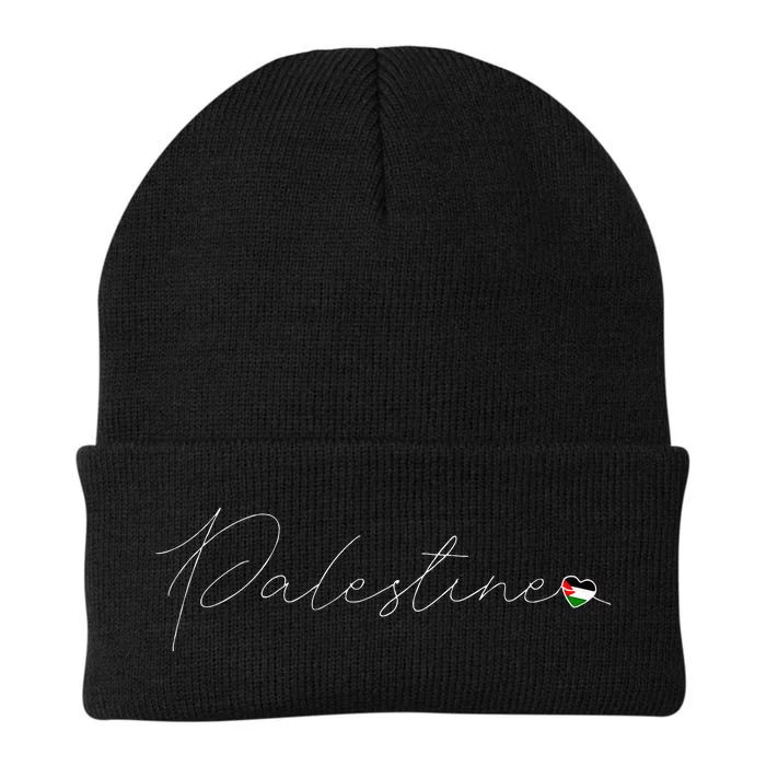 Dawlat Filastin Love Palestinian Flag Heart on Palestine Knit Cap Winter Beanie