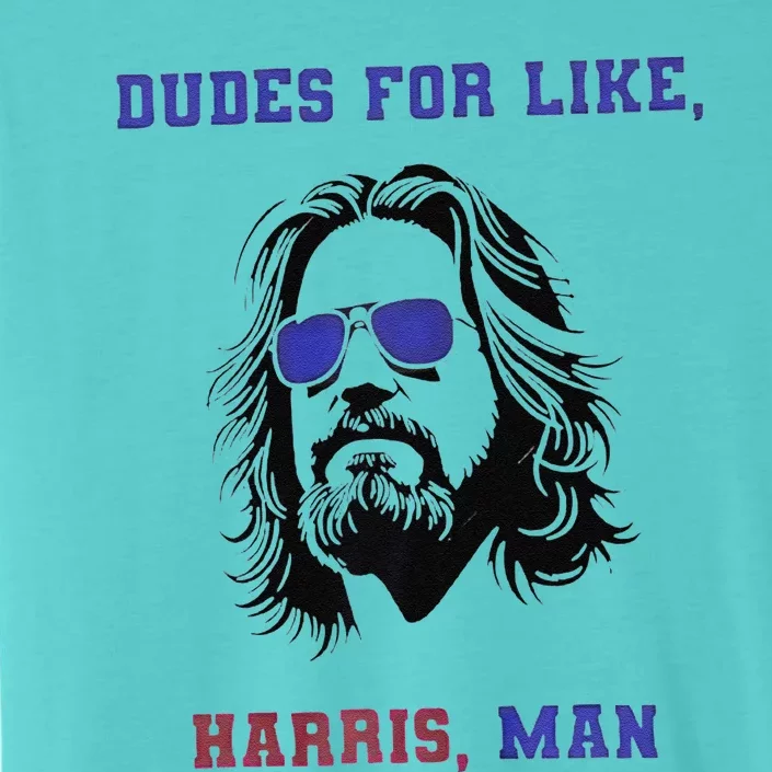 Dudes For Like Harris Man White Dudes For Harris Premium ChromaSoft Performance T-Shirt