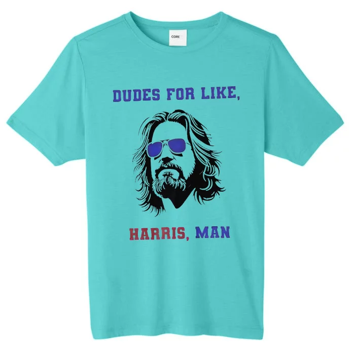 Dudes For Like Harris Man White Dudes For Harris Premium ChromaSoft Performance T-Shirt