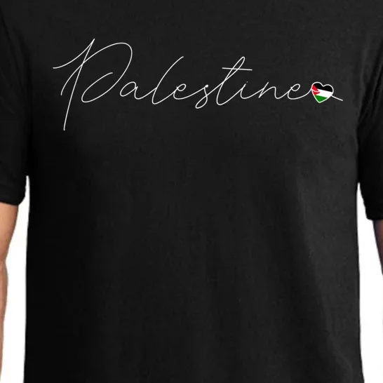 Dawlat Filastin Love Palestinian Flag Heart On Palestine Gift Pajama Set