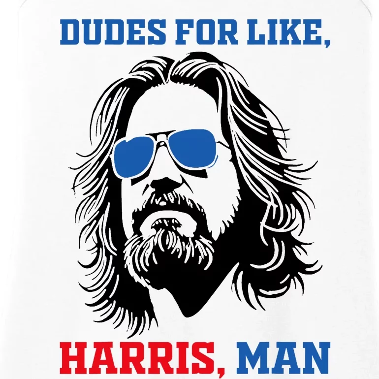 Dudes For Like Harris Man White Dude For Kamala Harris 2024 Ladies Essential Tank