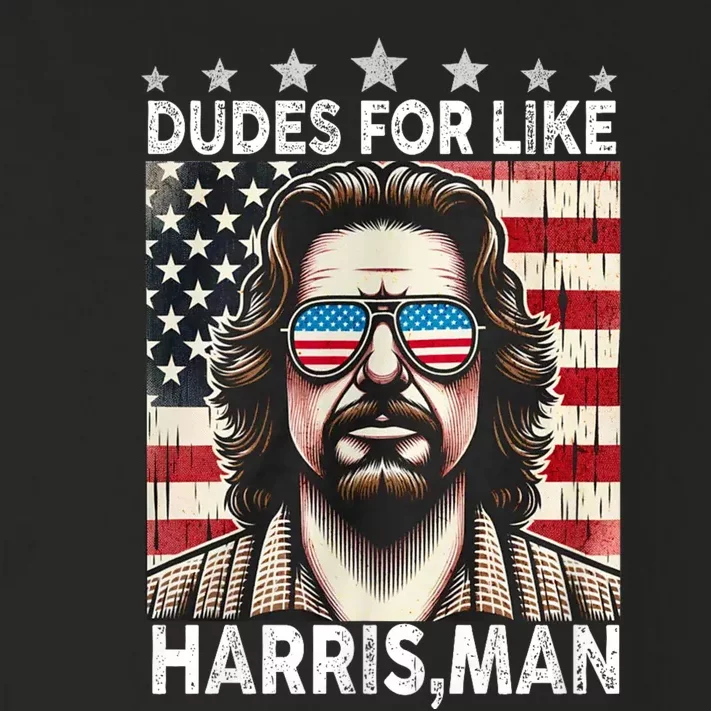 Dudes For Like Harris Man White Dude For Kamala Harris 2024 Toddler Long Sleeve Shirt