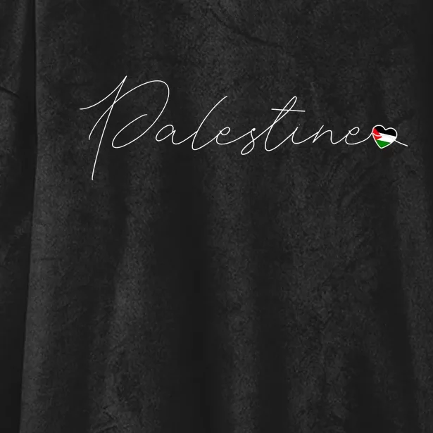 Dawlat Filastin Love Palestinian Flag Heart On Palestine Hooded Wearable Blanket