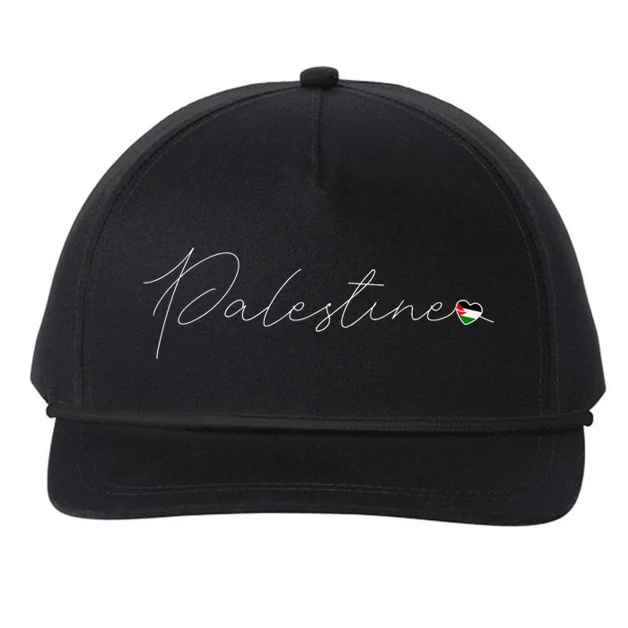 Dawlat Filastin Love Palestinian Flag Heart On Palestine Snapback Five-Panel Rope Hat