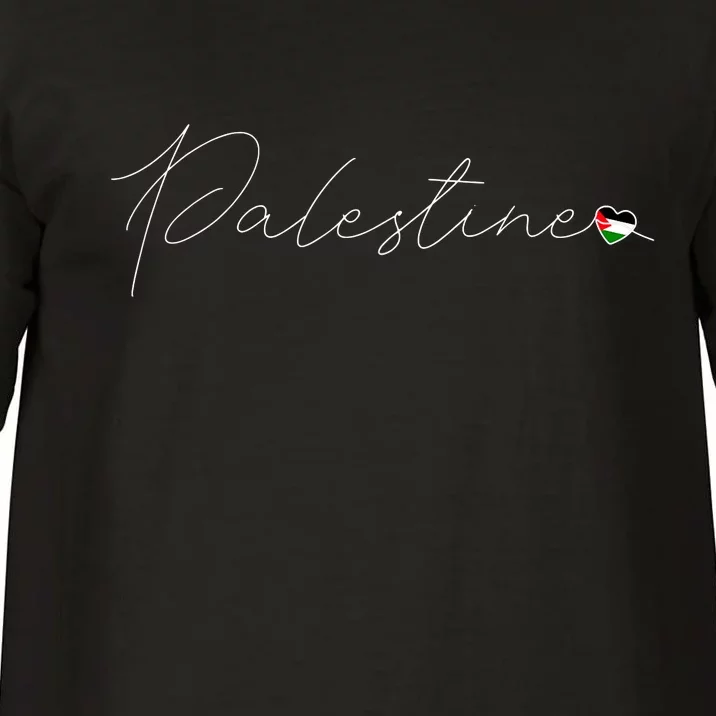 Dawlat Filastin Love Palestinian Flag Heart On Palestine Comfort Colors T-Shirt