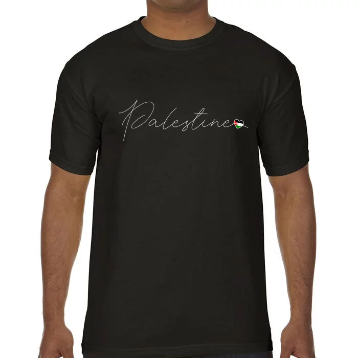 Dawlat Filastin Love Palestinian Flag Heart On Palestine Comfort Colors T-Shirt