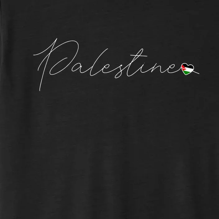 Dawlat Filastin Love Palestinian Flag Heart On Palestine ChromaSoft Performance T-Shirt