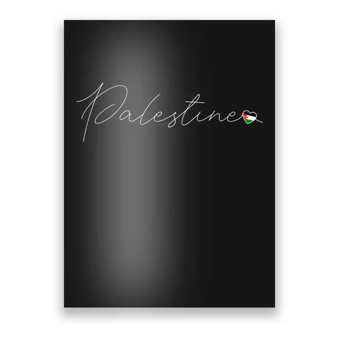 Dawlat Filastin Love Palestinian Flag Heart On Palestine Poster