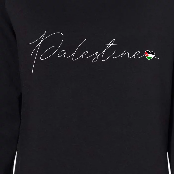 Dawlat Filastin Love Palestinian Flag Heart On Palestine Womens California Wash Sweatshirt