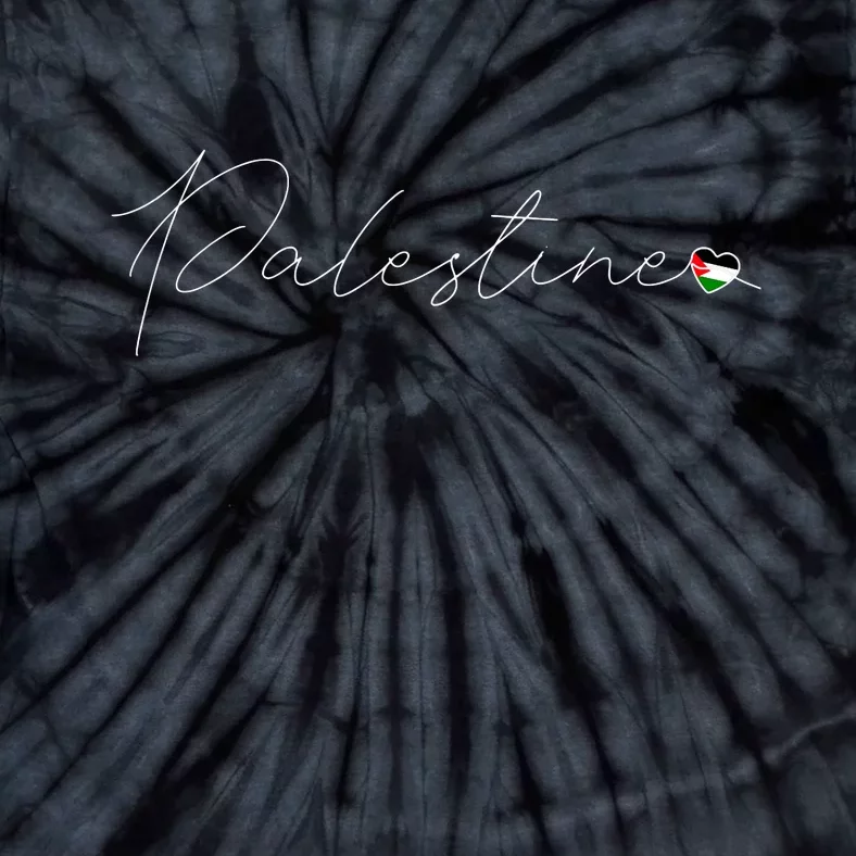 Dawlat Filastin Love Palestinian Flag Heart On Palestine Tie-Dye T-Shirt