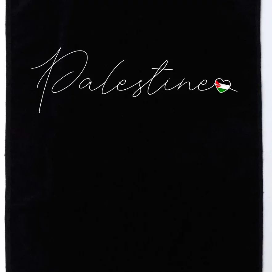 Dawlat Filastin Love Palestinian Flag Heart On Palestine Platinum Collection Golf Towel