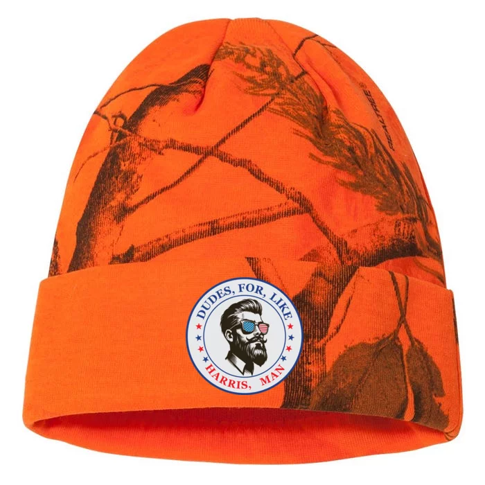 Dudes For Like Harris Man Kamala Harris 2024 Kati - 12in Camo Beanie