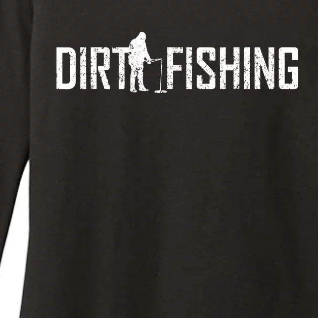 Dirt Fishing Metal Detecting Detector Treasure Hunter Womens CVC Long Sleeve Shirt