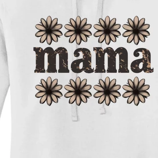 Daisy Floral Mama Mom Mother Family Women's Pullover Hoodie