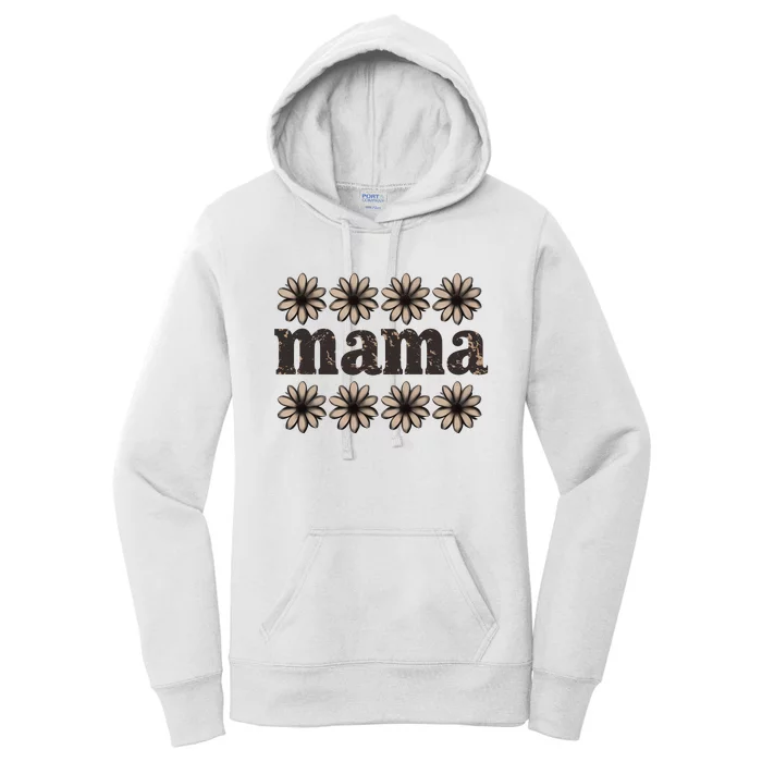 Daisy Floral Mama Mom Mother Family Women's Pullover Hoodie