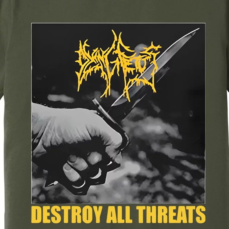 Dying Fetus Merch Destroy All Threats Premium T-Shirt