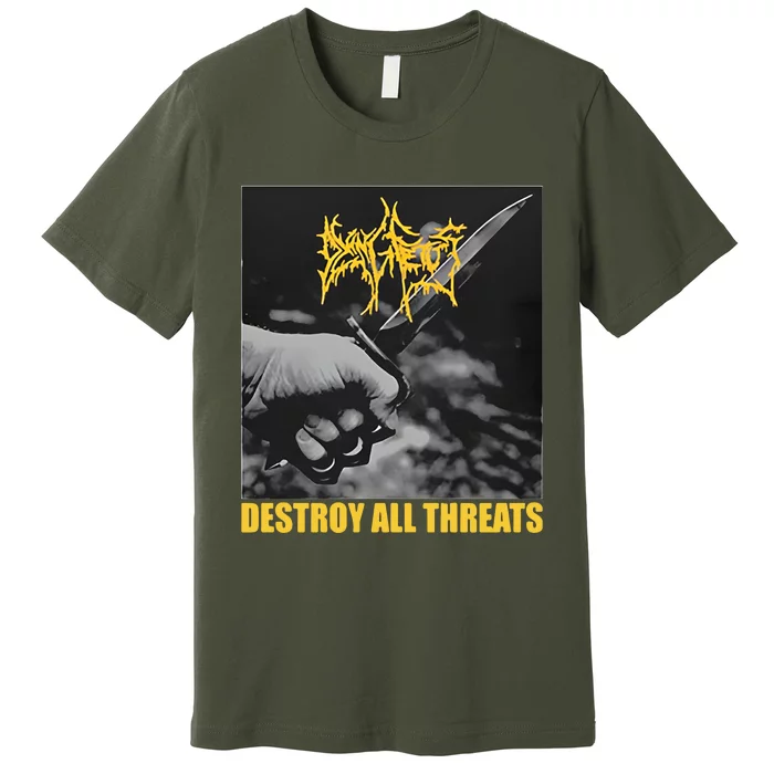 Dying Fetus Merch Destroy All Threats Premium T-Shirt