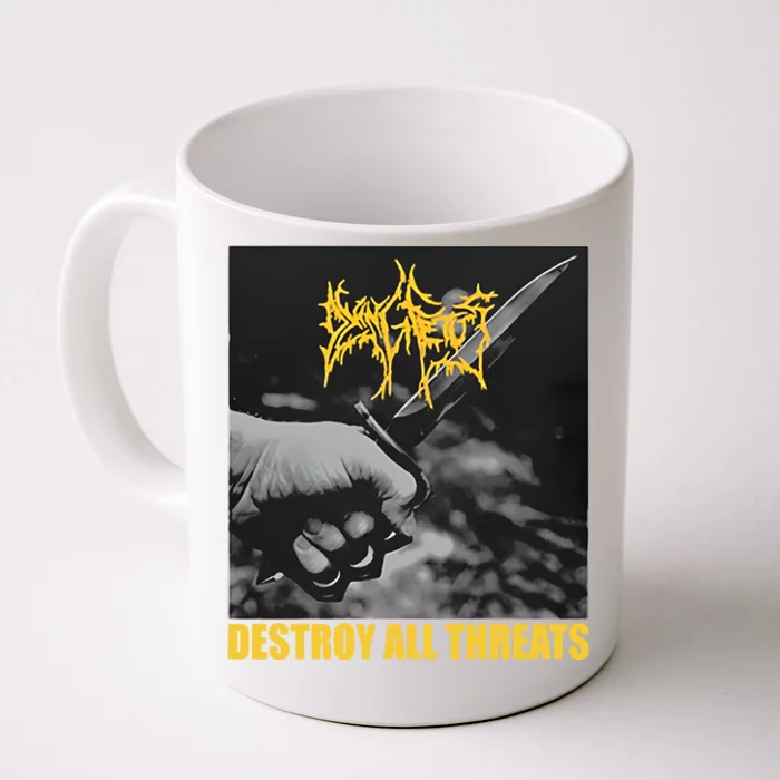 Dying Fetus Merch Destroy All Threats Front & Back Coffee Mug